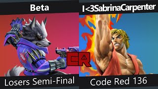 Code Red 136 Losers Semis - Beta vs I❤️SabrinaCarpenter