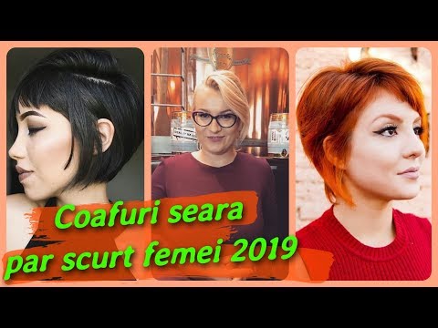 20 Modele Coafuri Seara Par Scurt Femei 2019 Youtube