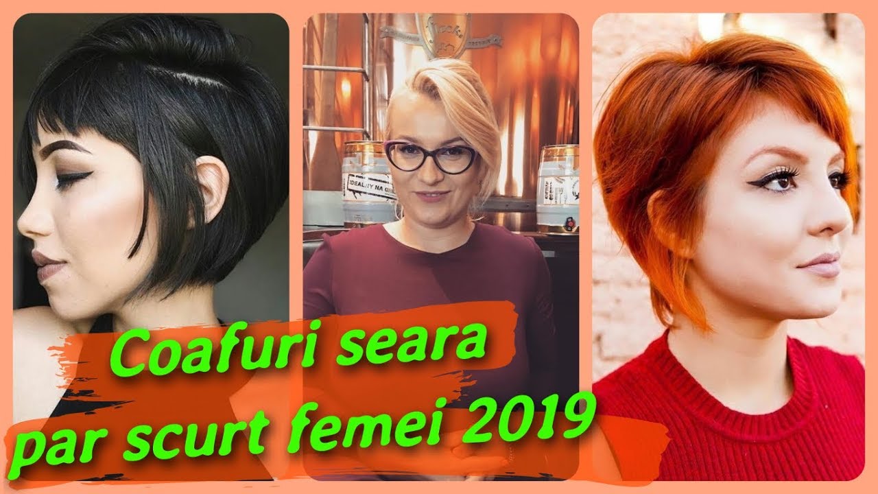 20 Modele Coafuri Seara Par Scurt Femei 2019 Youtube