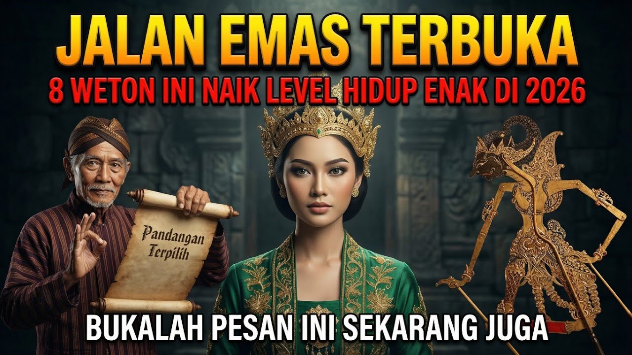 JIWA TERPILIH 👑 Jalan Emas Terbuka! 8 Weton Ini Naik Level Hidup di 2026