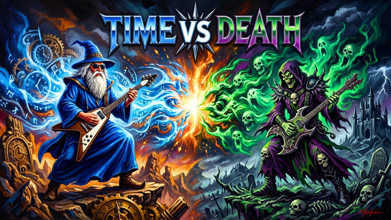 Music to Witness the Battle | Time Wizard vs Necromancer | Epic 80s Heavy Metal and Synthwave Power adlı videoyu YouTube'da izle Music to Witness the Battle | Time Wizard vs Necromancer | Epic 80s Heavy Metal and Synthwave Power adlı videoyu YouTube'da izle