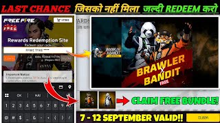 Free Fire Redeem Code Today 9 September Ff Rewards Redeem Code Ff Redeem Code Today 9 September