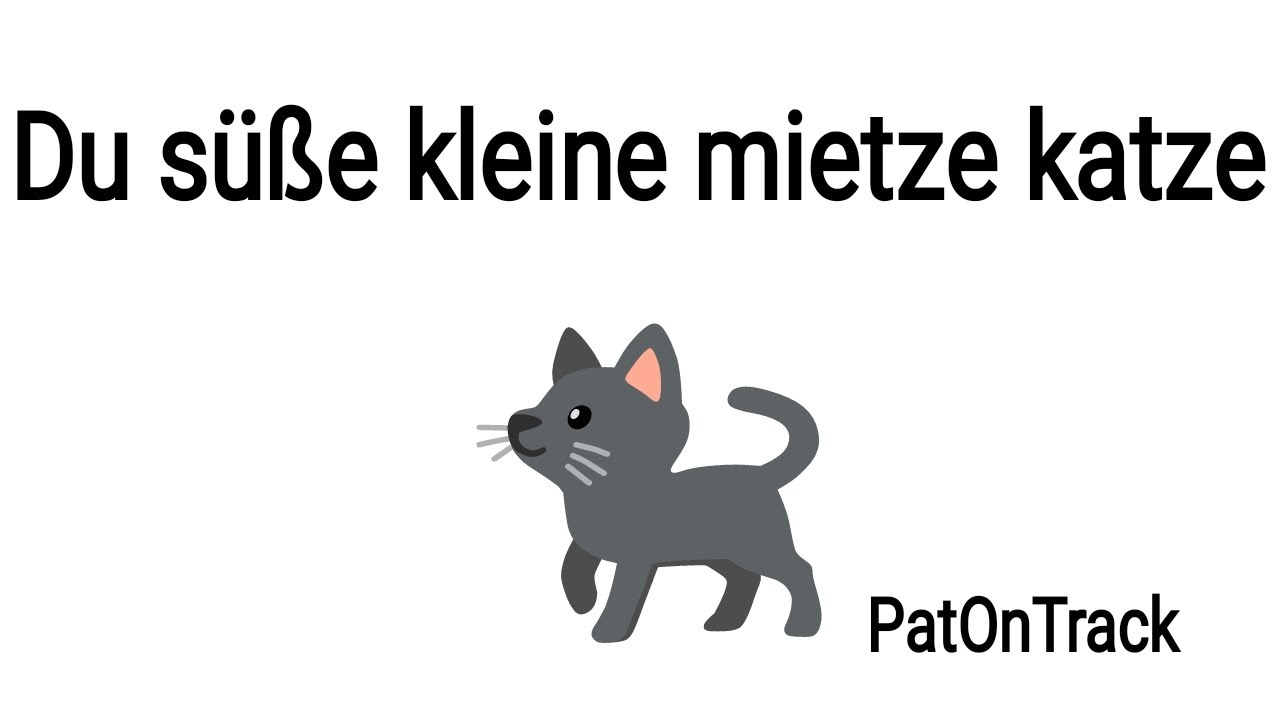 PatOnTrack - Du süße kleine Mietze-Katze (Pop Style – Voll Schrecklich Gesungen!)