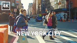 [4K] NEW YORK CITY - Walking Tour Manhattan, 5th Avenue & Madison Square Park, Travel, NYC, USA