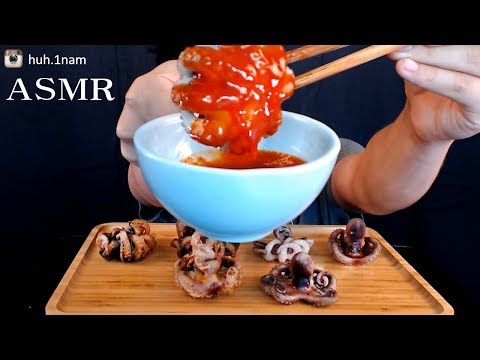 쭈꾸미튀김&amp;amp;숙회 리얼사운드 먹방 Webfoot octopus Eating Sound Mukbang ASMR