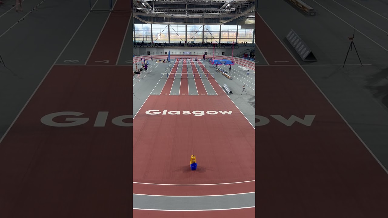 Men’s U17 Hurdles final at the 2025 4J Indoor Championships 