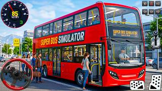 Public Transport Bus Driving: Extreme Luxury City Double Decker Bus Simulator - android gameplay screenshot 3