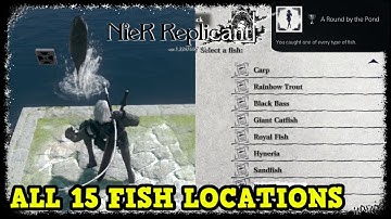 All Fish Locations in NieR Replicant The Fisherman