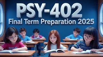 PSY - 402 Final Term Important Mcqs 50+ | Final term Preparation 2025