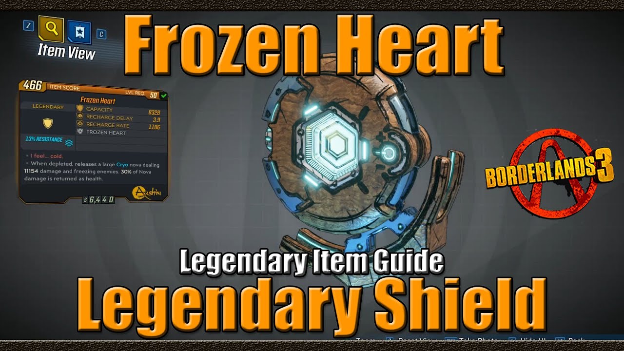 Borderlands 3 The Frozen Heart Legendary Shield Full Location
