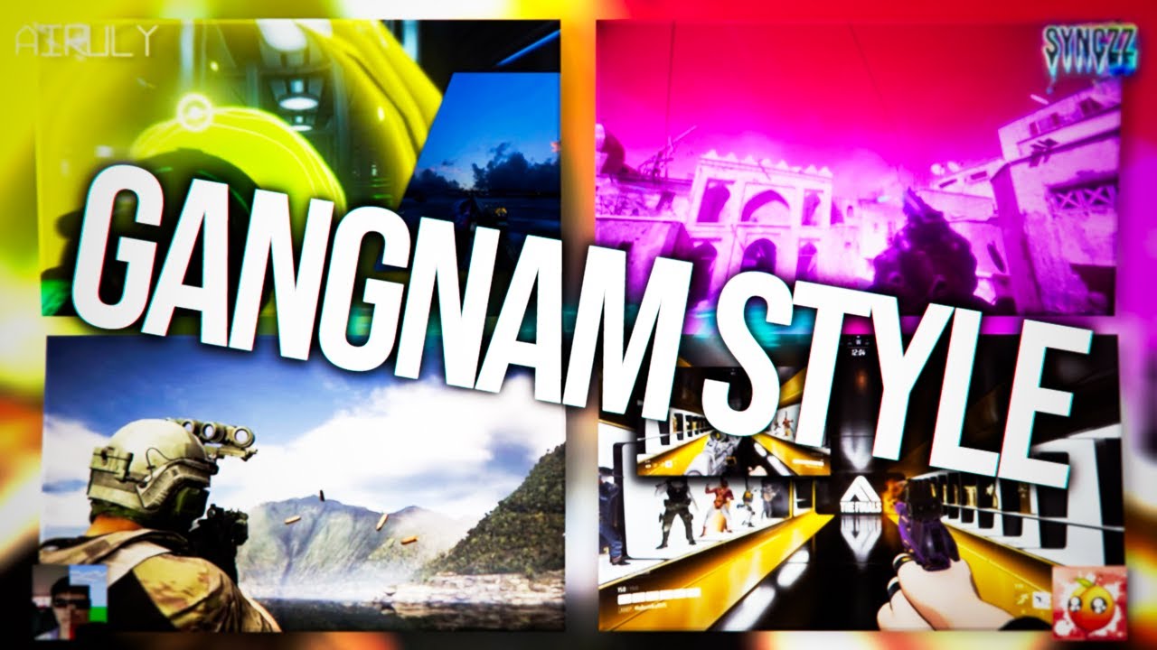 Gangnam Style Collab | Multi-Game Gun Sync #63 [LYRICS]