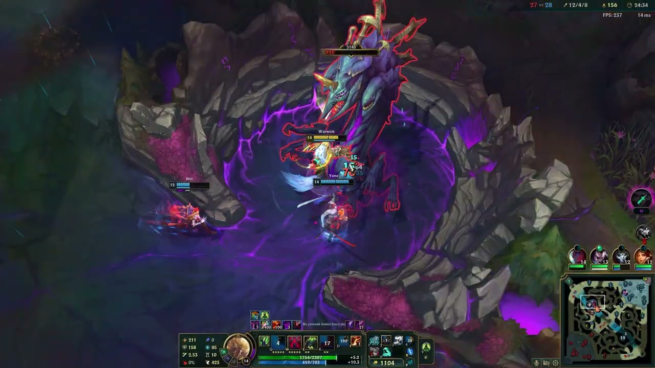 ORMANIN TEK SAHİBİ WARWİCK!! RENGAR ÇILDIRDI!!