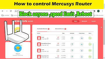 Hoe u uw Mercusys-router vanaf uw pc of laptop kunt bedienen: blokkeren, snelheidslimiet, opnieuw...