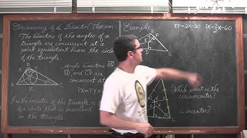 Triangle Angle Bisectors & Incenter