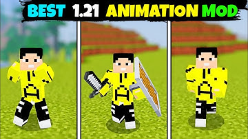 Best player animation mod for Mcpe ( 1.21+) | Animation Mod For Minecraft pocket edition 😄