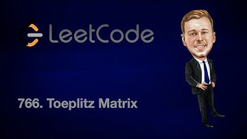 Leetcode 766. Toeplitz Matrix [Java] | Leetcode Easy