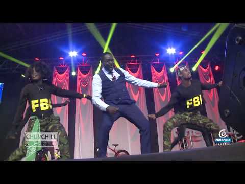 Churchill Entrance At Utawala ft. FBI Dancers & Moji Short Baba