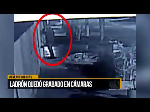 Ladrón quedó grabado en cámaras de seguridad