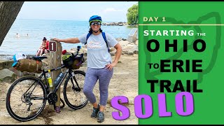 Starting the OHIO TO ERIE TRAIL (Cleveland to Cincinnati) Day 1 -- Solo Woman Bikepacking Adventure