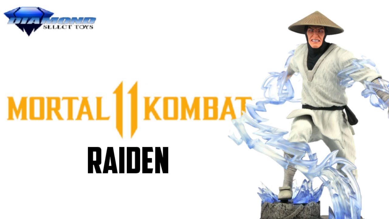 Mortal Kombat Raiden PVC dioráma/ Diamond select toys gallery szobor ...