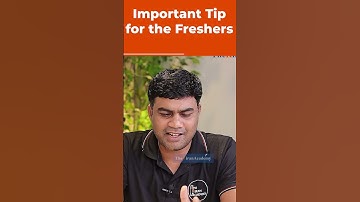 Important Tip For The Freshers | #shorts #kiransir