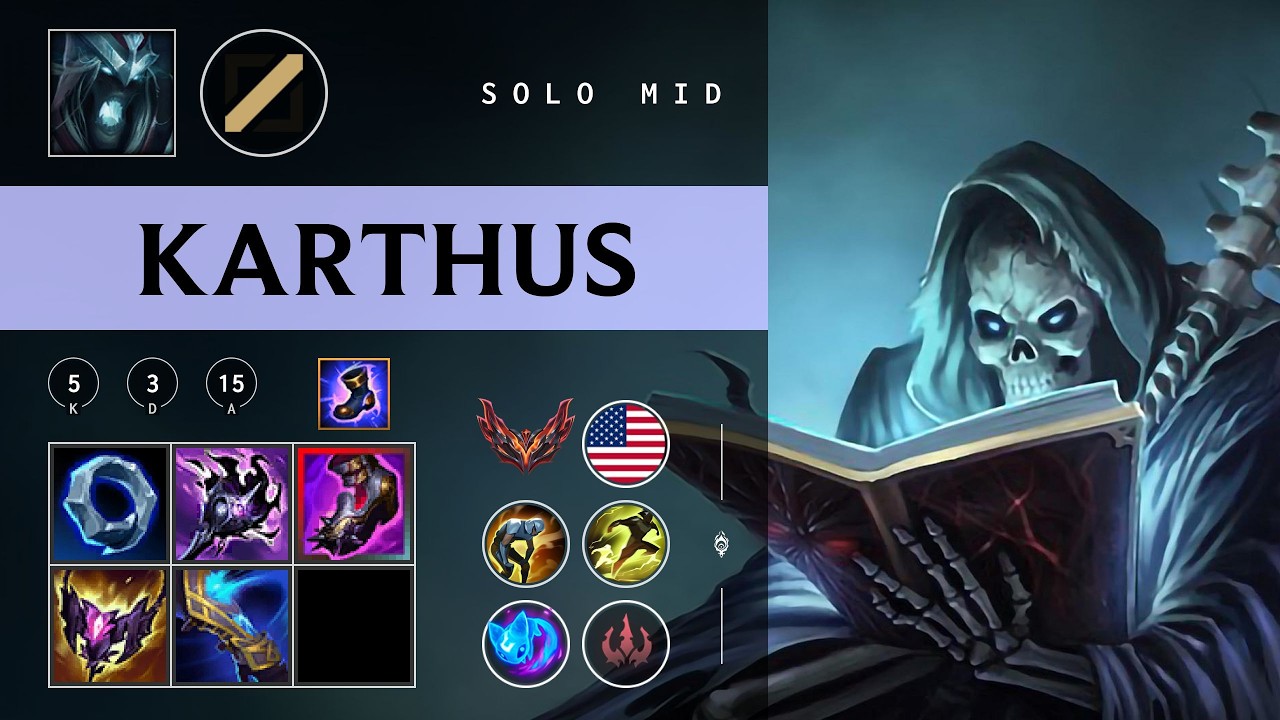 Karthus Mid vs Zaahen - NA Grandmaster Patch 26.03