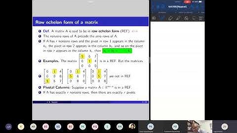 MA106 Linear Algebra Lecture 2 part 1