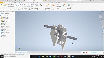 Gear Train Design using Autodesk Inventor - Project assignment for Skyfi Labs online course
