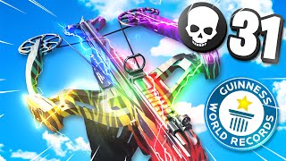 *SOLO SQUADS* WORLD RECORD 31 KILL GAME With the 1 SHOT CROSSBOW CLASS! 😱 (Modern Warfare Warzone)