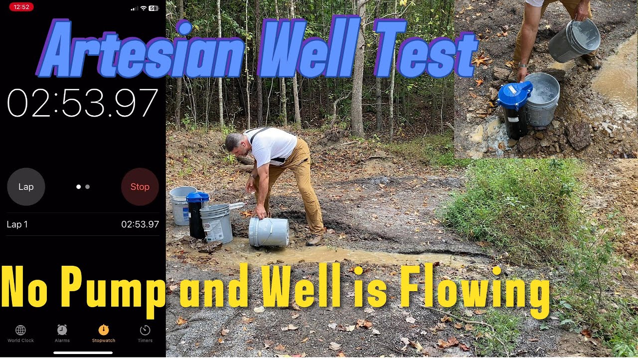 Artesian Well Flow Rate Test - How many gallons per minute from an Artesian Well?