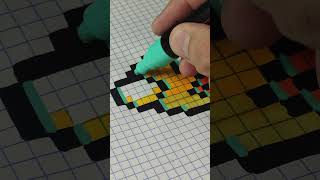 Flappy Bird Glitch Pixel Art | Рисунки по клеточкам #pixelart #drawing