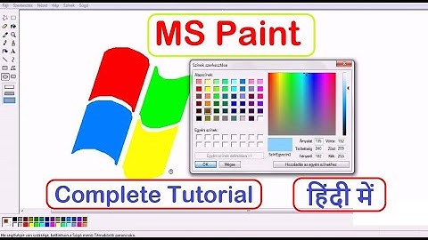 "Paint Complete Tutorial in Hindi" || Microsoft Paint Tutorial || ms paint full Course in hindi