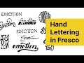 Hand lettering in adobe fresco  tamil typography by tharique azeez