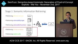 ACM CCS 2017 - SemFuzz: Semantics-Based Automatic Generation of [...] - Wei You