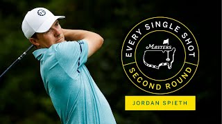 Every Single Shot From Jordan Spieth's Second Round | The Masters Net Worth