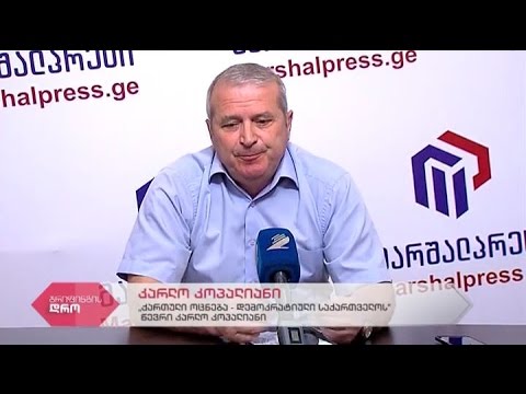 \"ქართული ოცნება-დემოკრატიული საქართველოს\" წევრის კარლო კოპალიანის პრესკონფერენცია