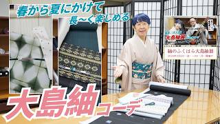 春から夏に向けてオススメな大島紬コーデをご紹介｜石田節子呉服店