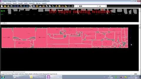 Nesting software for automatic fabric cutting machine