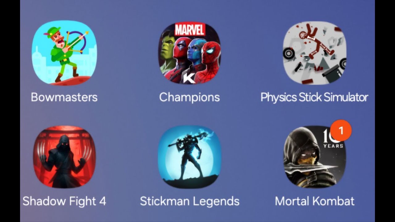 Mortal Combat,Stickman Legends,Shadow Fight4