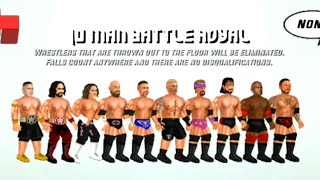 / Wrestling Revolution 2D 2k19 / 10 man royal rumble / screenshot 2