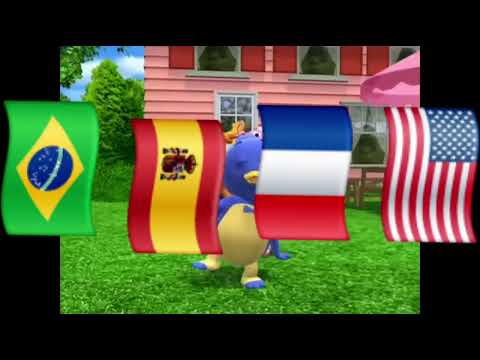 Backyardigans end song 4 language mashup