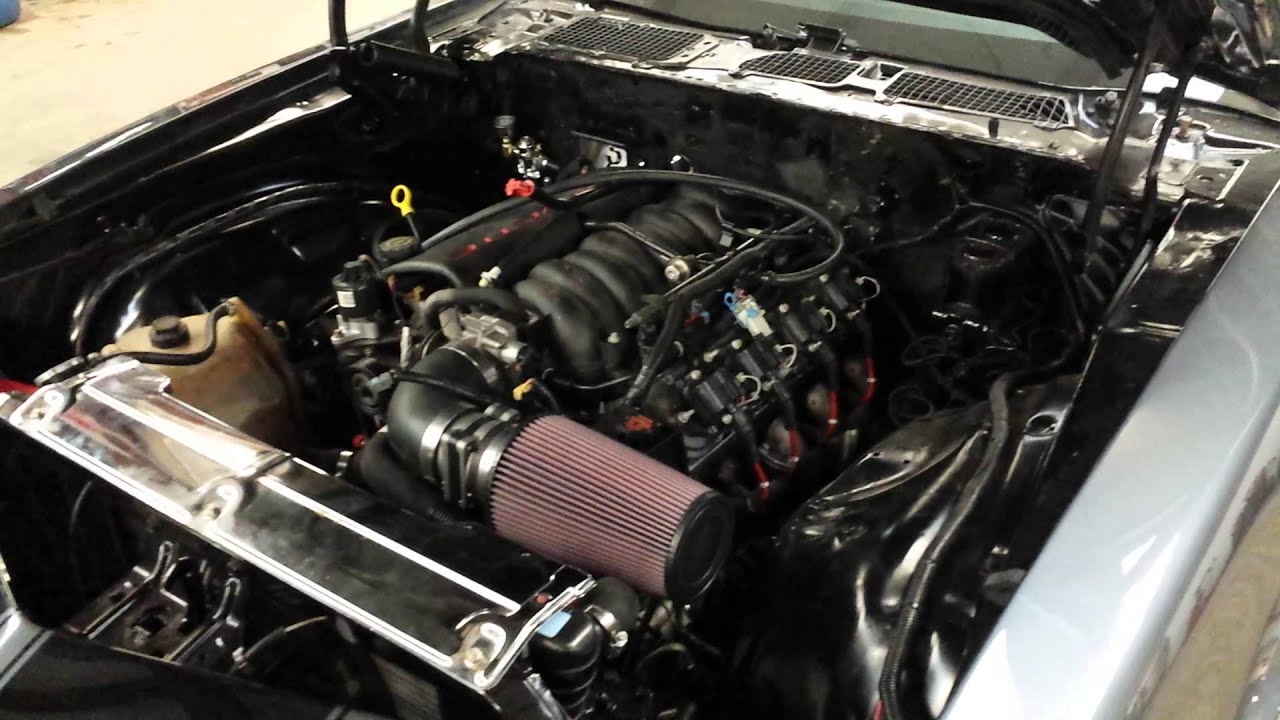 69 camaro SS 99 ls1 swap first start - YouTube