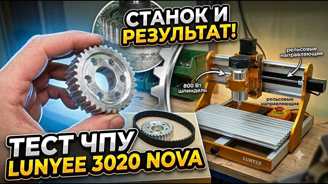 Made ALUMINUM parts on a cheap CNC! LUNYEE 3020 Nova CNC review