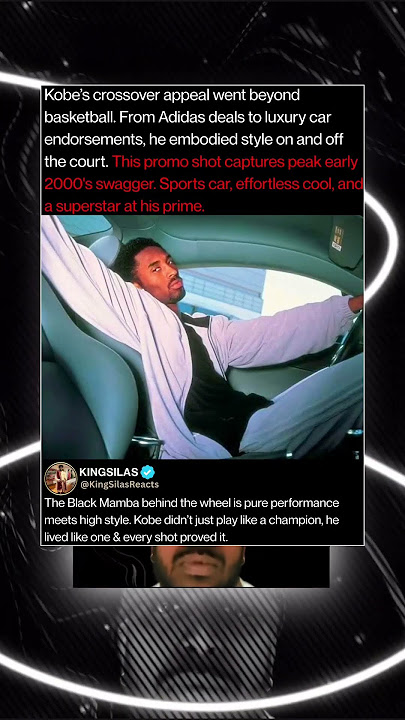 Kobe’s crossover appeal went beyond basketball from Adidas deals to luxury car endorsements.