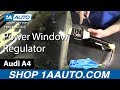 How to Replace Rear Power Window Regulator 02-08 Audi A4