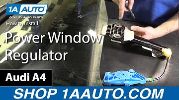 How to Replace Rear Power Window Regulator 02-08 Audi A4