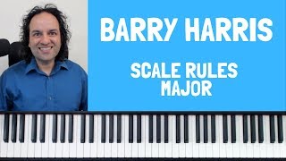 Video thumbnail of "Barry Harris Scale Rules - Major (simple version)"