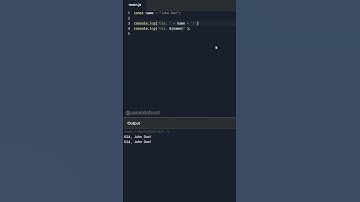 Variáveis em strings #dev #tutorial #dica #shorts