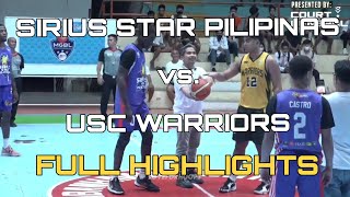 SIRIUS STAR PILIPINAS VS USC WARRIORS | FULL HIGHLIGHTS | October 3,2022 @ Minganilla Sports Complex