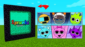 How To Make A Portal To The SPRUNKI SPACE Dimension in Minecraft PE